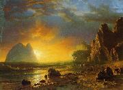 Sunset on the Coast Bierstadt
